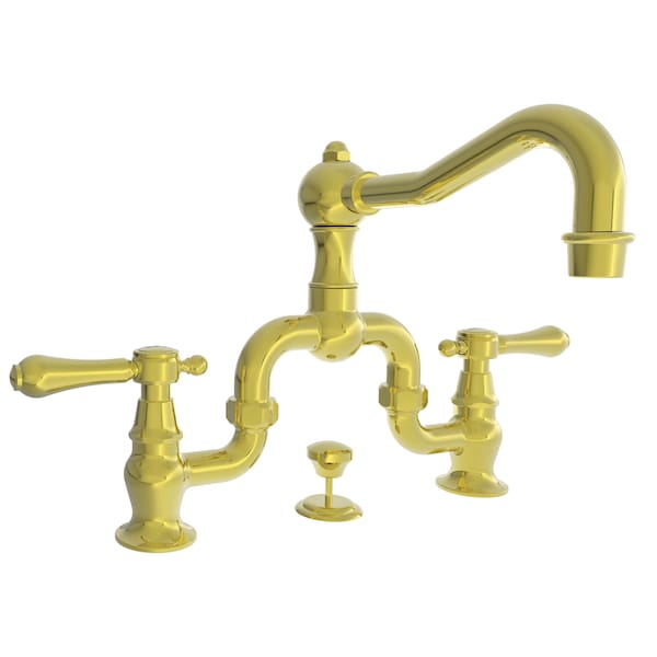 Newport Brass Lavatory Bridge Faucet in Polished Brass Uncoated (Living) 1030B-03N - main